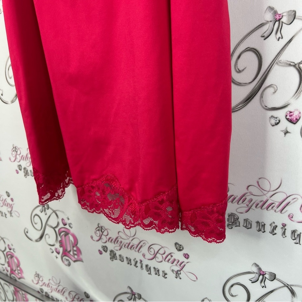 Rickiβs tank top cami bright Lacie floral Elegant Red Lace Trim Camisole - Picture 3 of 8